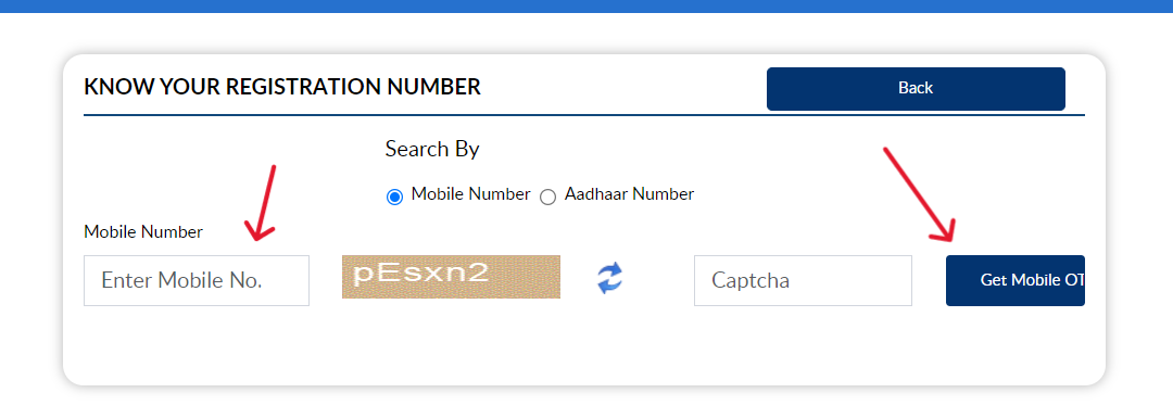 Know your registration number