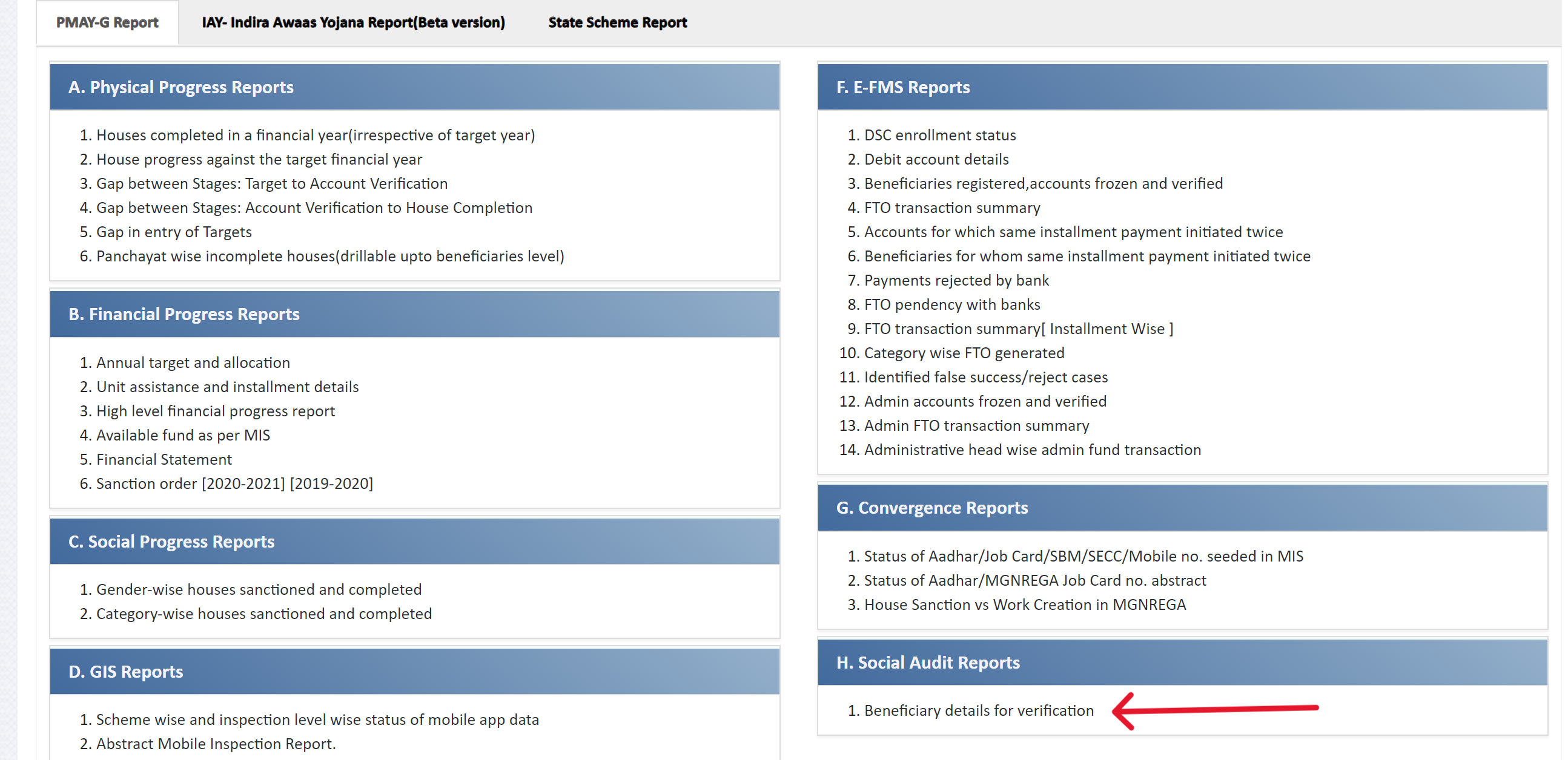 rhReportinng Homepage