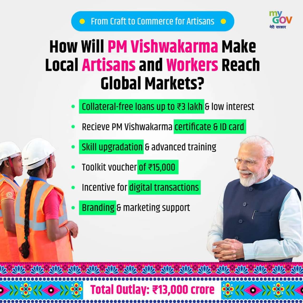 Benefits of PM VISHWAKARMA SCHEME